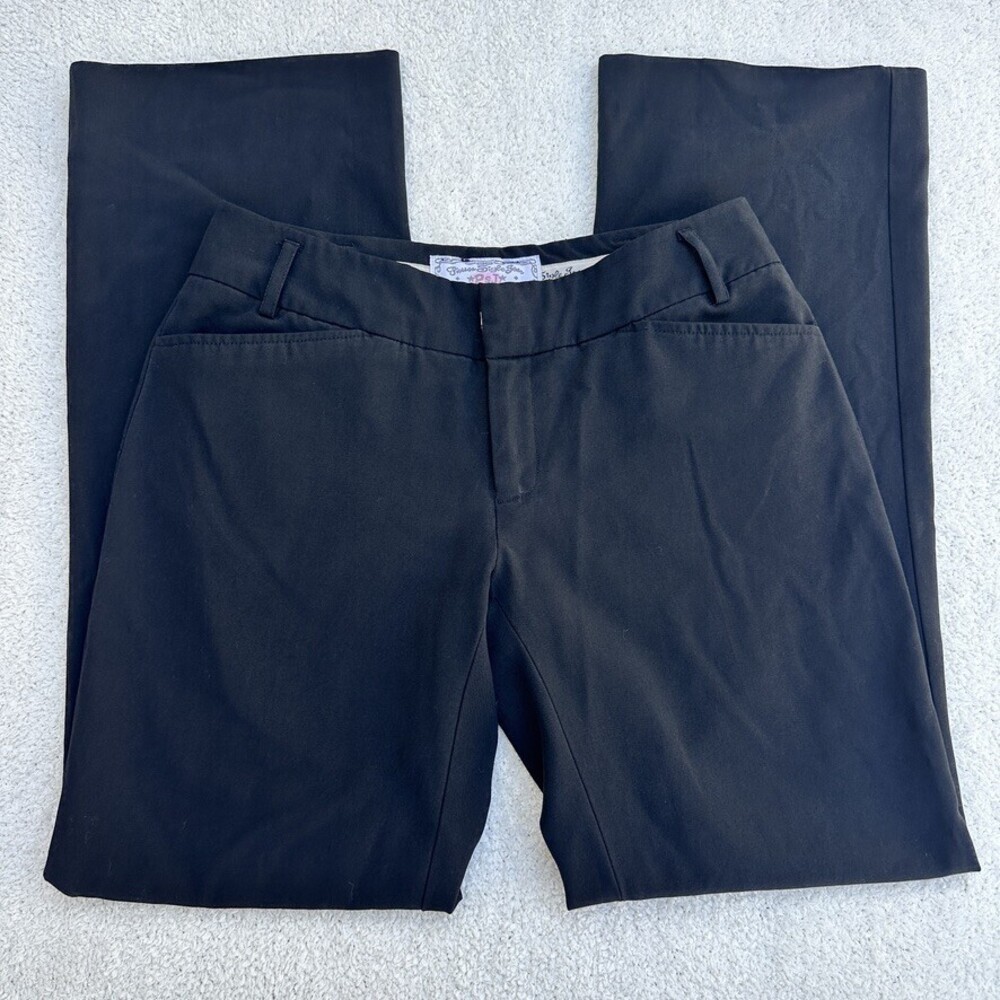 Vintage Picasso Style Jean Black Low Rise Trousers Y2K - Size 26